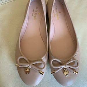 KATE SPADE ballet flats light pink bow